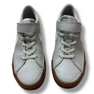 Nike Court Legacy Kids Sneakers Grey Gum Streetwear Style Size 2